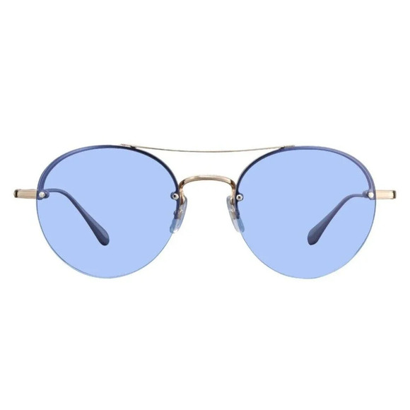 Garrett Leight Accessories - NEW GARRETT LEIGHT BEAUMONT G-CR GOLD BLUE LENS AUTHENTIC FRAME SUNGLASSES 53-20
